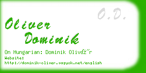 oliver dominik business card